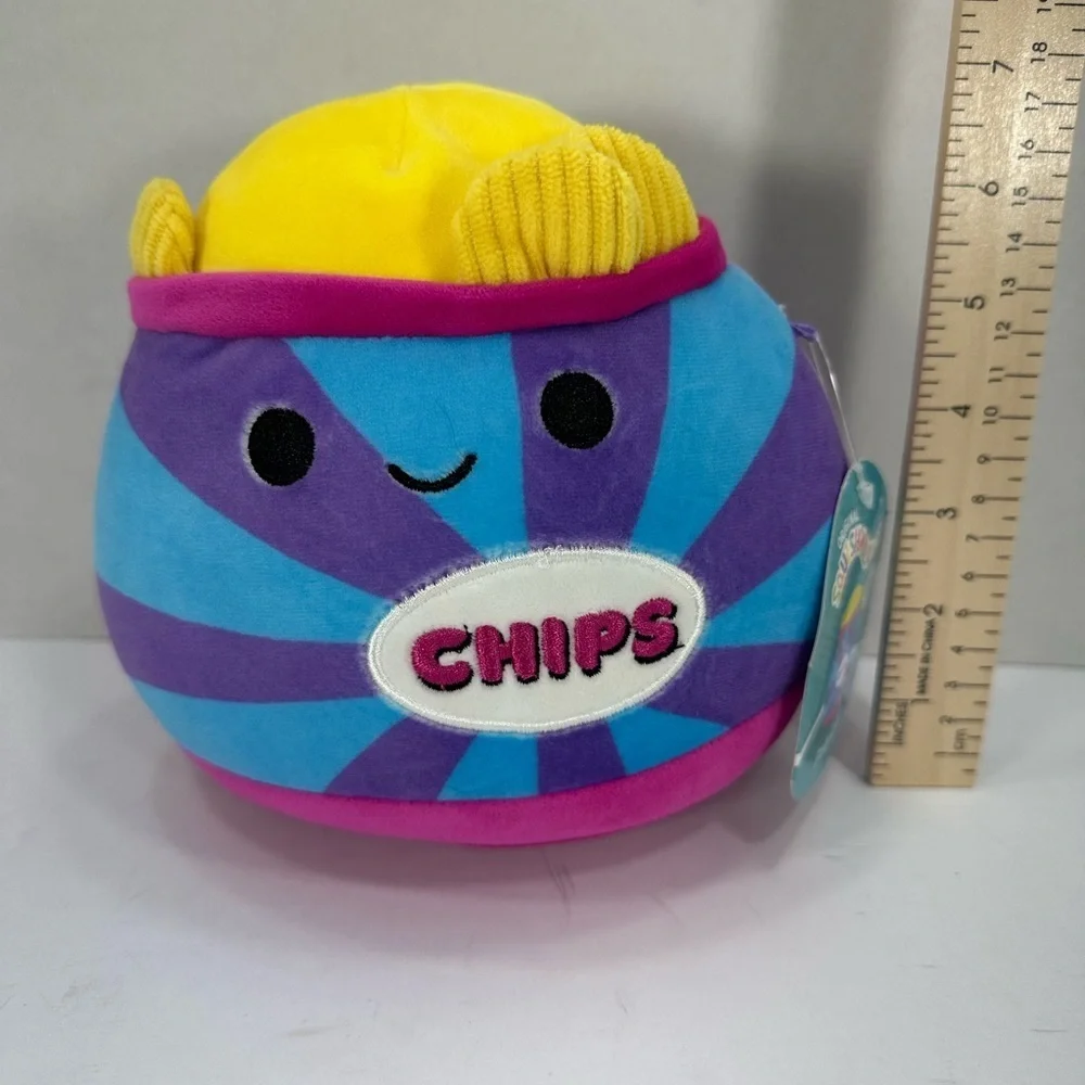Colorful Plush Toy with Smiling Face size 7” brand new w tags